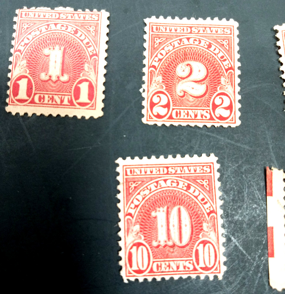 USPS Postage Due Stamps Used Lot