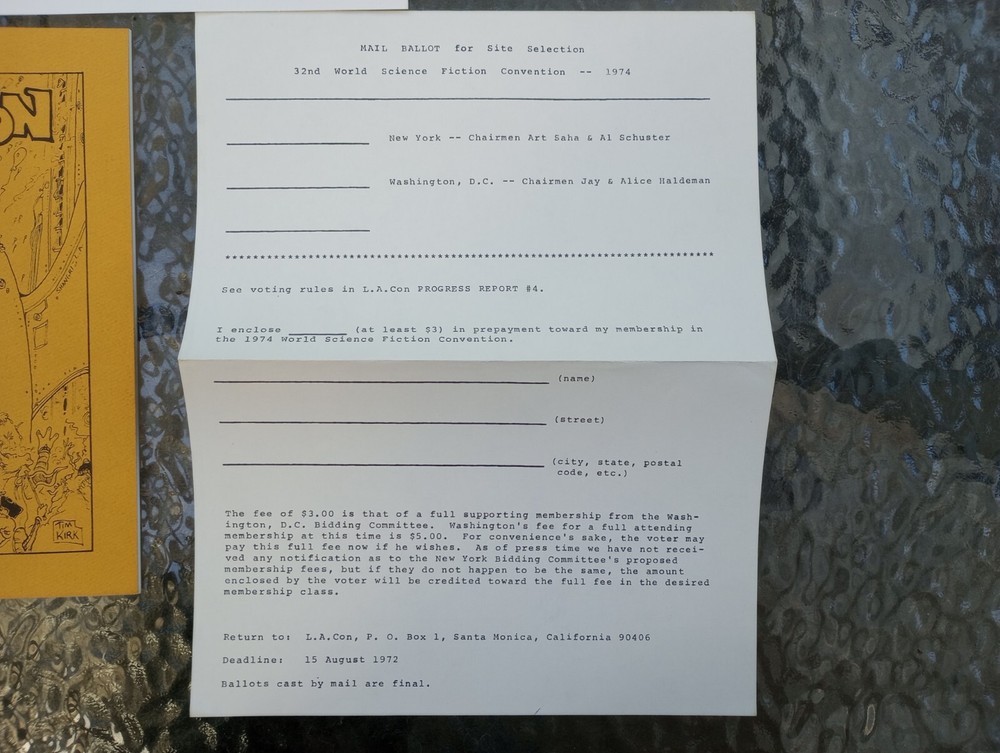 Sci Fi Convention Program Lot. Real Musgrave .Vintage Progress Reports