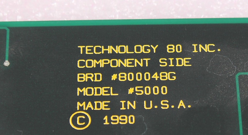 Technology 80 Inc Model 5000 Stepper Controller BRD #800048G