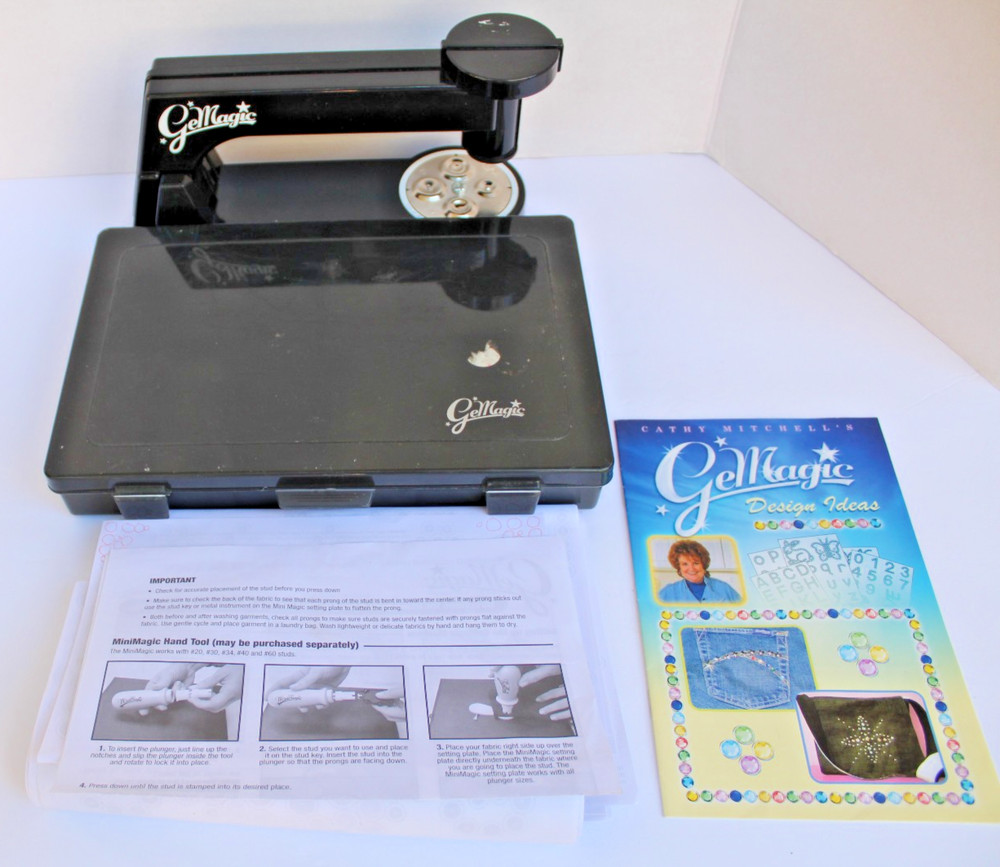 Lot GeMagic Stud Setting Bedazzler Machine + More By Cathy Mitchell