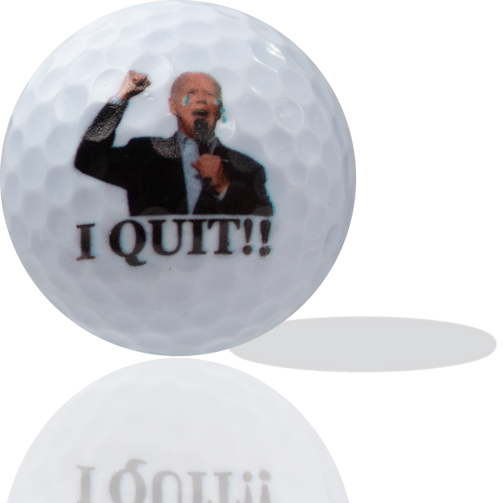 Joe Biden I Quit! Golf Balls 12 pack - Perfect Gift Idea