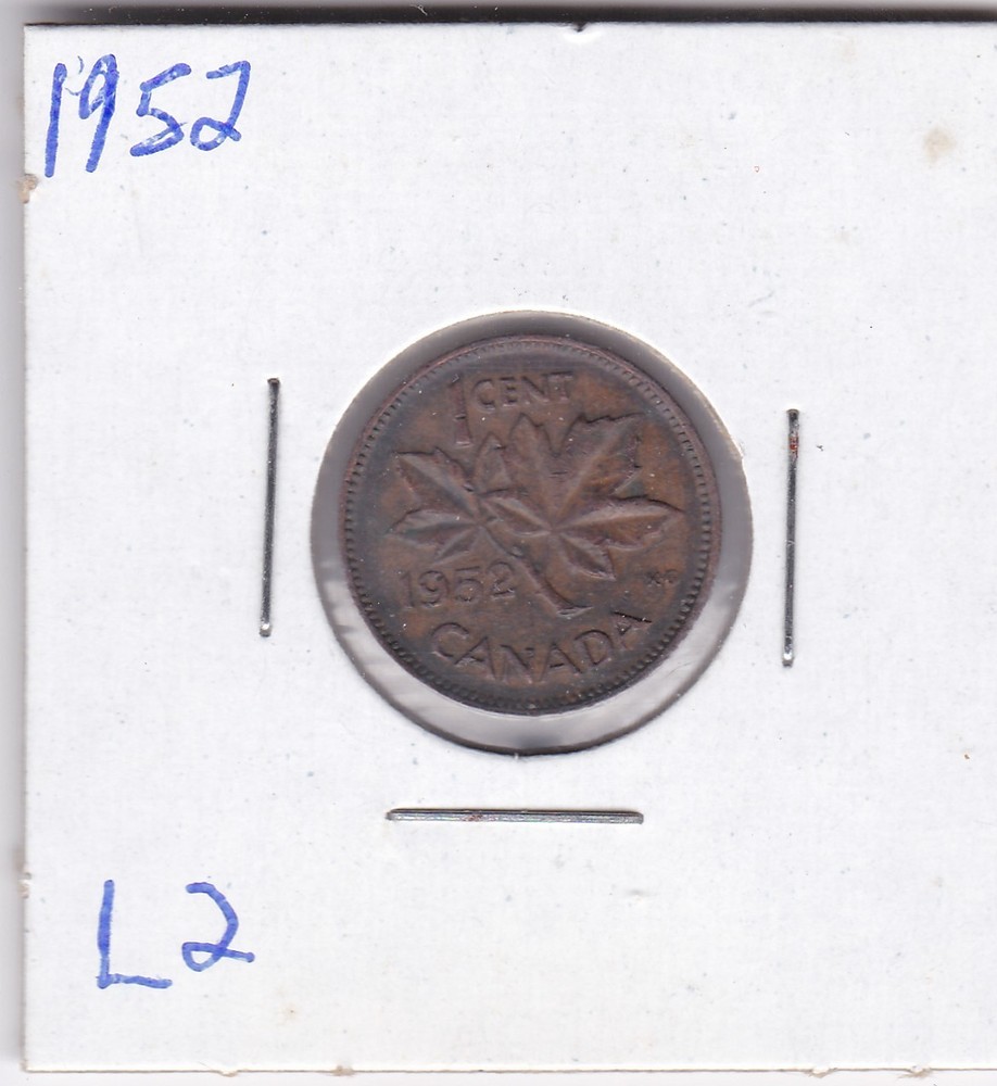 1952 Canada One Cent L2