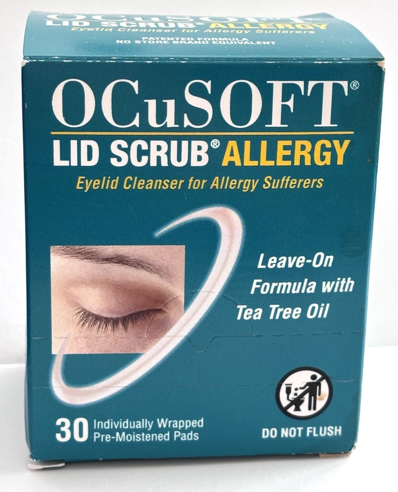 3 Pack Boxes OCUSOFT LID SCRUB Allergy & Original EYELID CLEANSER - Ships Quick!