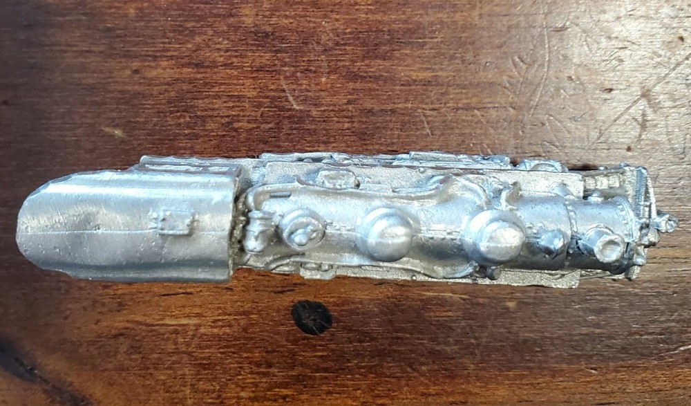 Pewter Train Engine Mini Decorative Collectible Spoon 1983 figurine