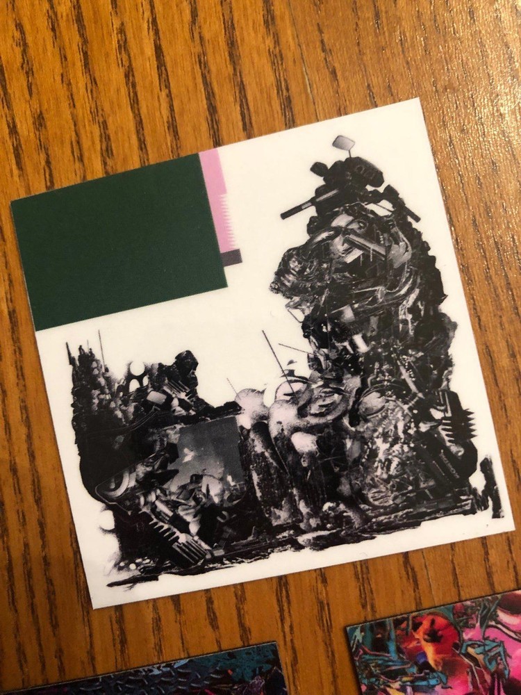 Black Midi fridge magnets