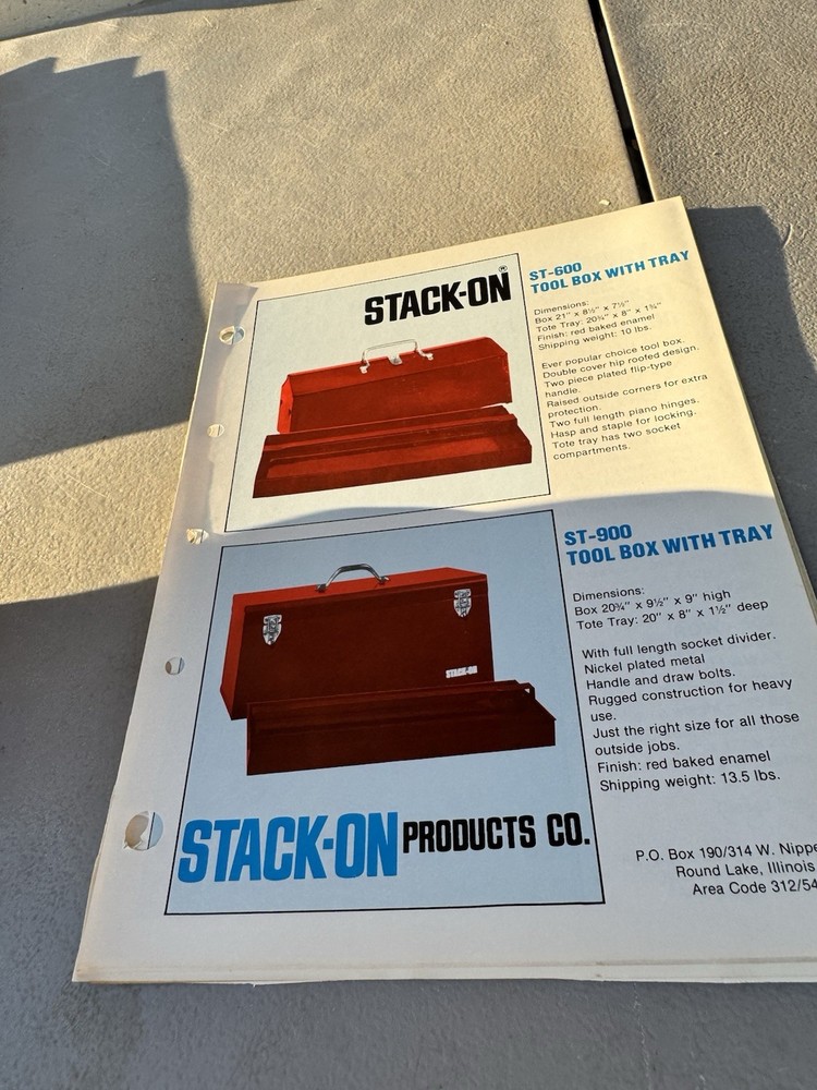 vintage stack on tool cabinets and boxes catalog