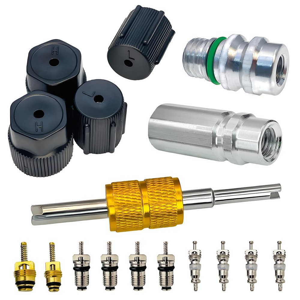 Air Conditioning Valve Core Kit | Cap & A/C System & Seal Kits