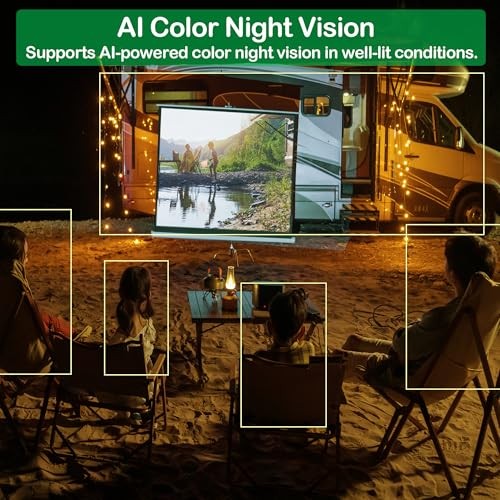 Backup AI Camera for Trucks,VAS Wire Reversing AI Camera VAS System black