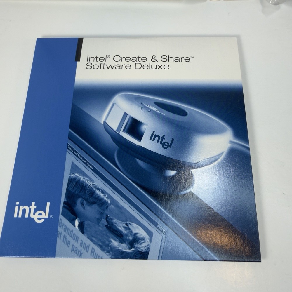 Intel PC Camera Pro Pack USB Video-In Complete Kit Boxed Vintage Webcam