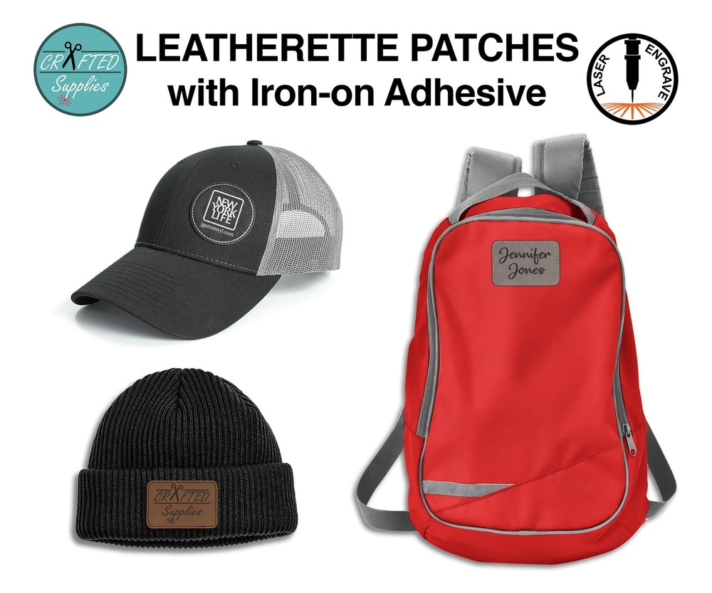 Leatherette Patch, SM Square 2.5 in x 2.5 in