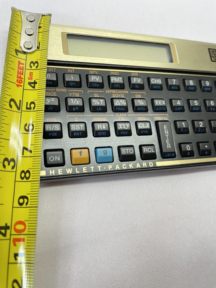 HP 12C Platinum Financial Calculator Works Battery Case