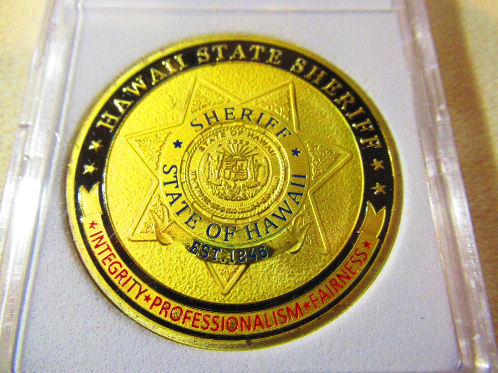 HAWAII STATE SHERIFF Challenge Coin