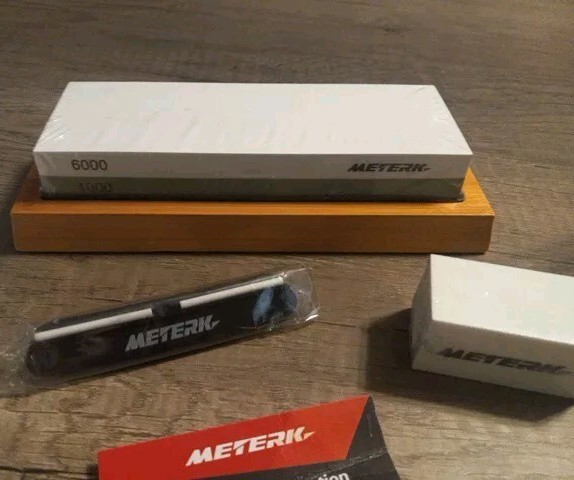 Meterk 1000/6000 Grits Double-Sided Sharpening Home Kitchen Accessories (A)