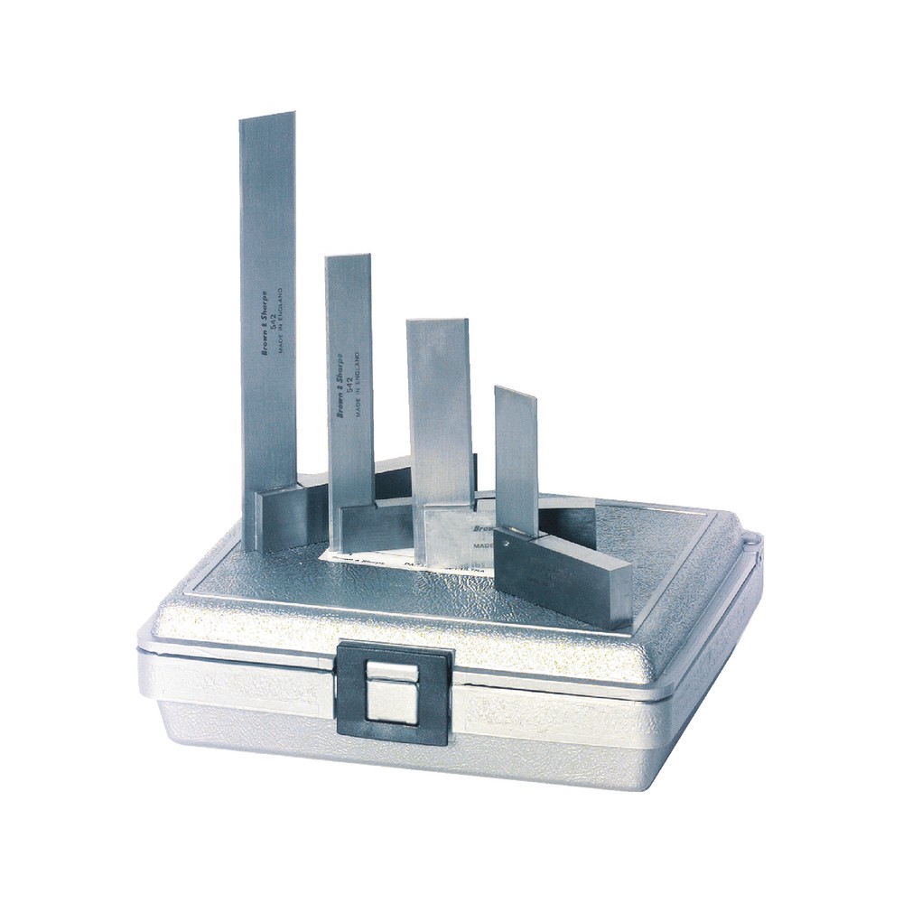 Tesa Brown & Sharpe 599-540-2346 4 Pc 2" - 6" Workshop Square Set
