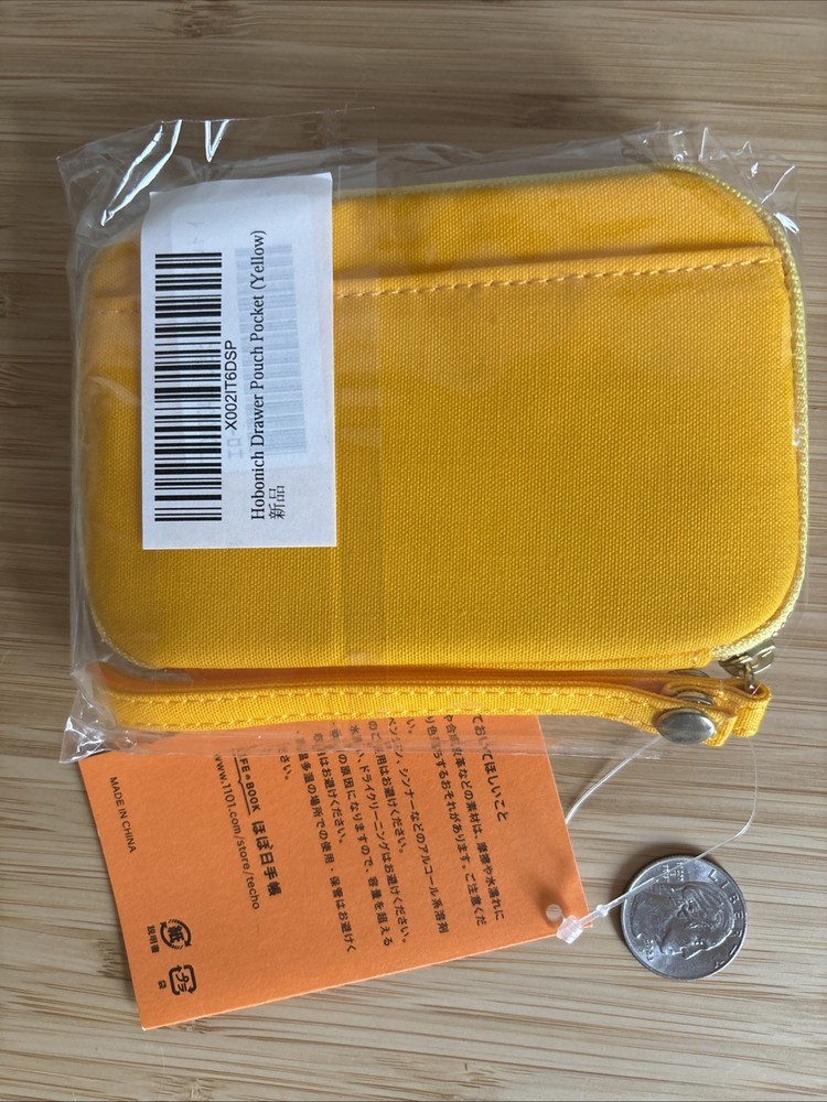 Hobonichi Drawer Pouch Pocket - Yellow
