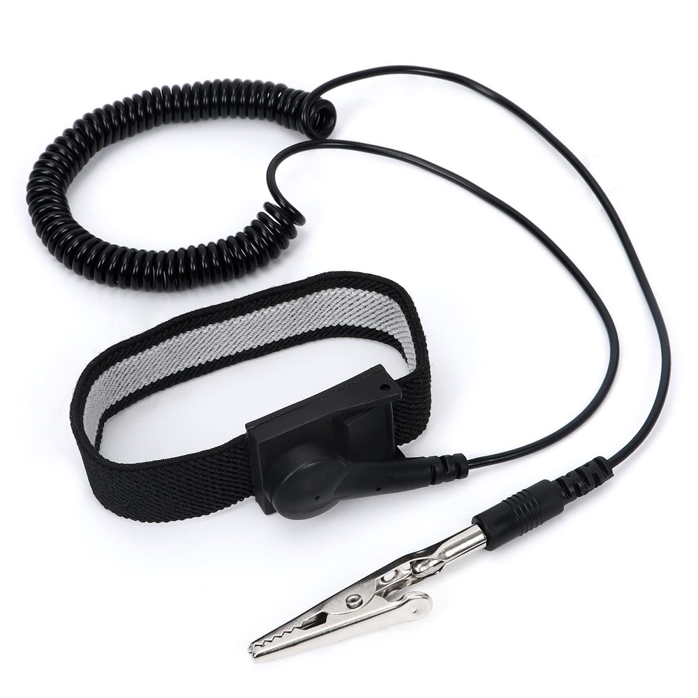 STREBITO Anti Static Wrist Strap, 11" Antistatic Band 11", Black