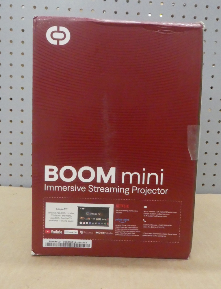 Aurzen BOOM mini Google TV Smart Projector Black