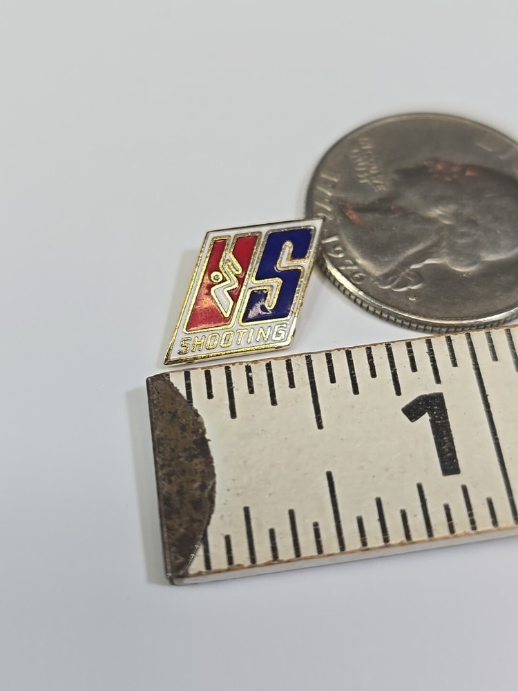 US Shooting Lapel Pin Small Size