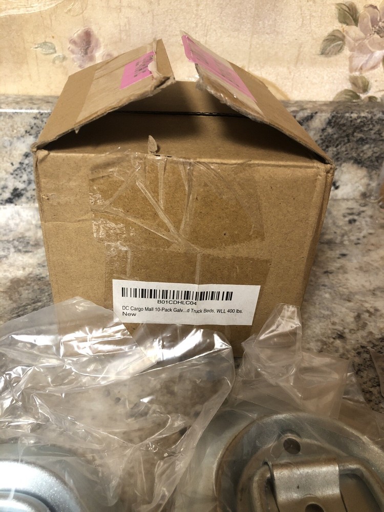 Open Box DC Cargo Mall 10 Pack Galvanized Trailer Tie Down Anchors 400lb Limit