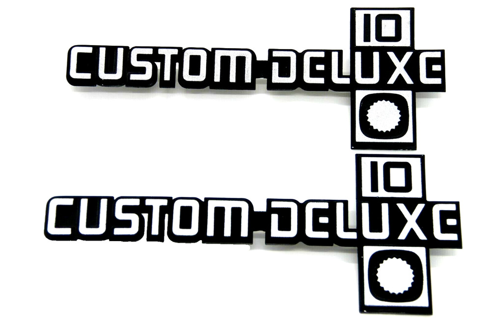 for Chevrolet Custom Deluxe 10 Badge Emblem Insert SET