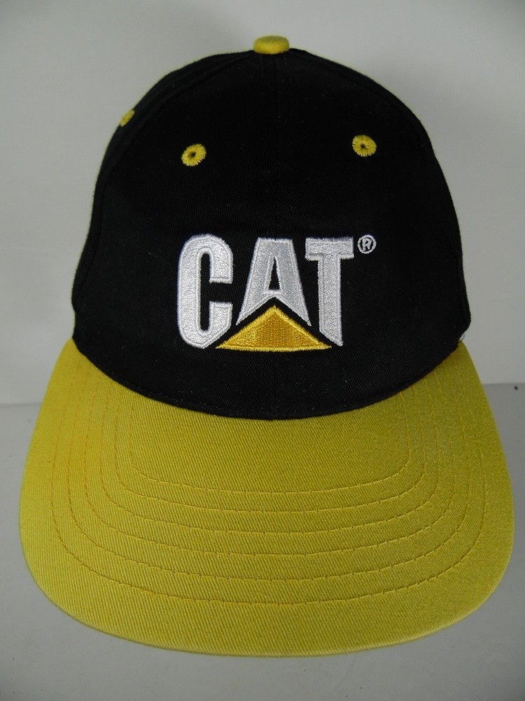 CAT CATERPILLAR Heavy Equipment Advertising Dean Engine Systems SNAPBACK Cap Hat