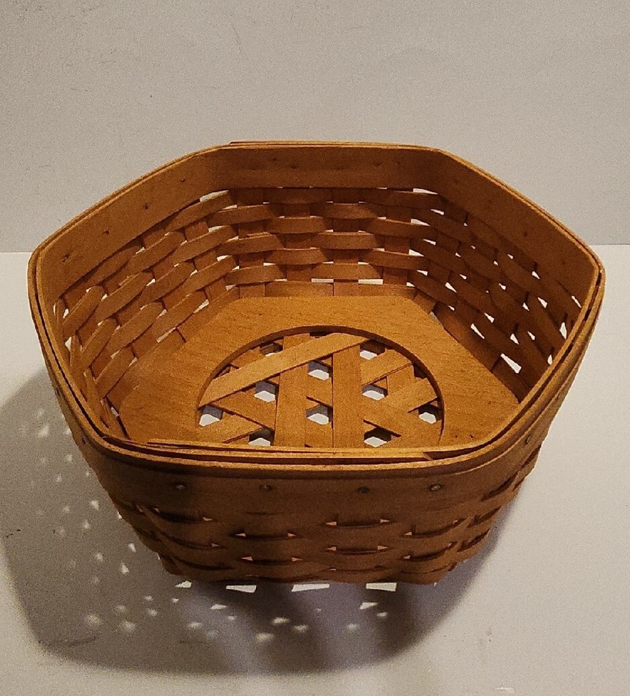 2 Longaberger Hexagon Baskets. 9" And 7"