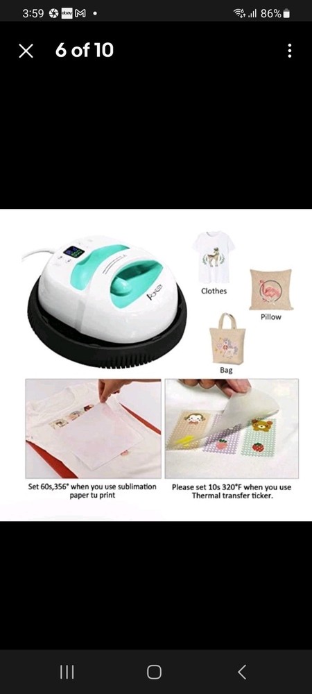 Heat press Aonesy machine 12x10