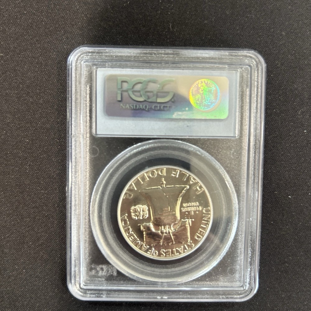 1961 FRANKLIN SILVER HALF DOLLAR GRADED PCGS PR-68