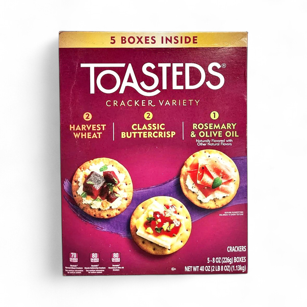 Kellogg's Toasted Variety Pack Crackers, 8oz 5-Pack