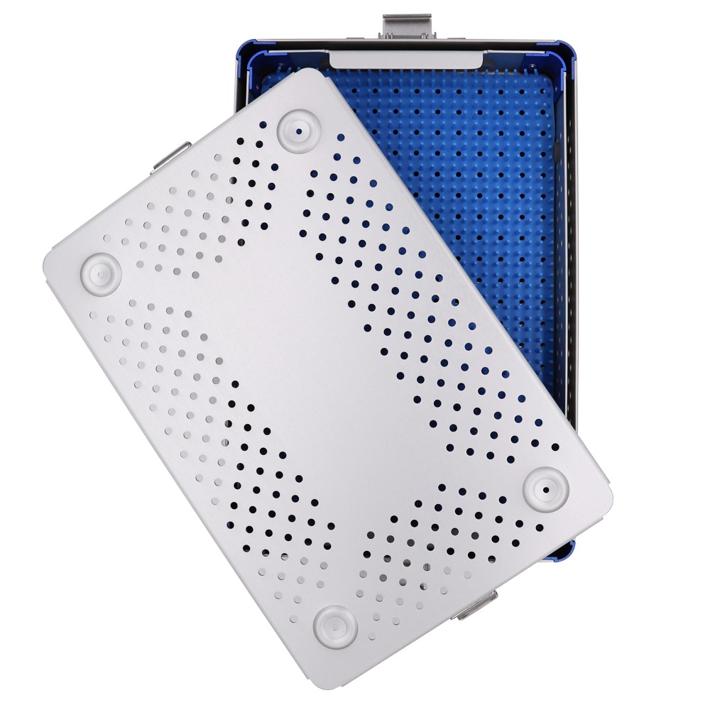 Surgical Instrument Sterilization Box Double-layer SterilizationTray300*200*90mm