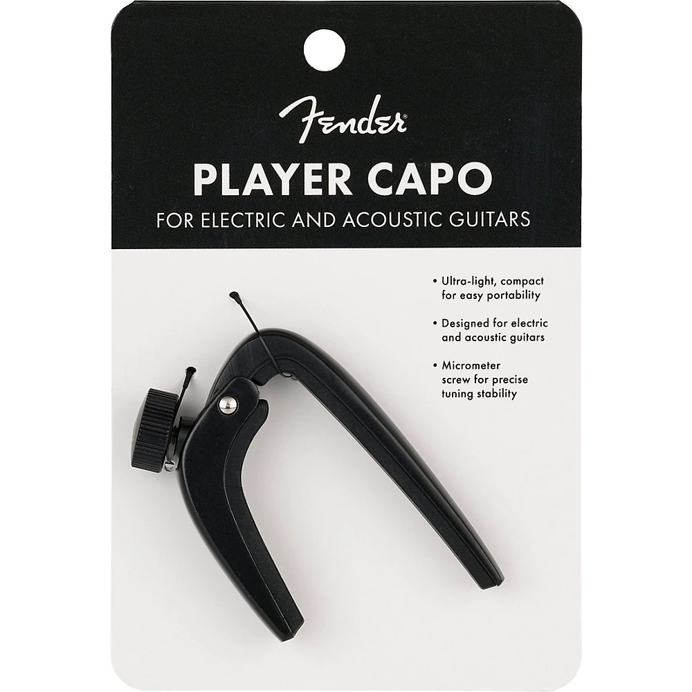 Fender Player Acoustic/Electric Capo Black