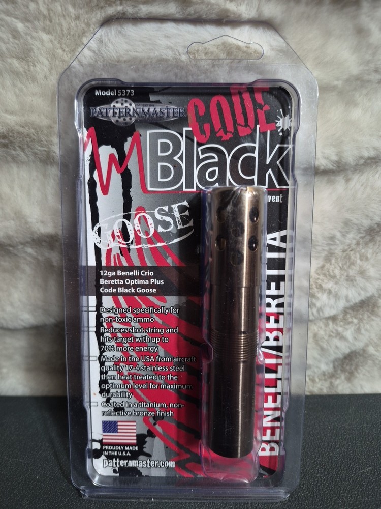 Patternmaster Code Black Benelli Crio/Beretta Optima Plus 12ga Duck Model 5373