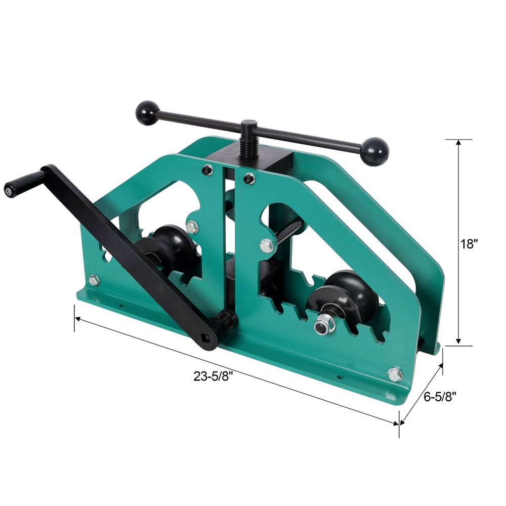 3-in-1 Tube Roller Bender with 3 Dies Pipe Rolling Machine