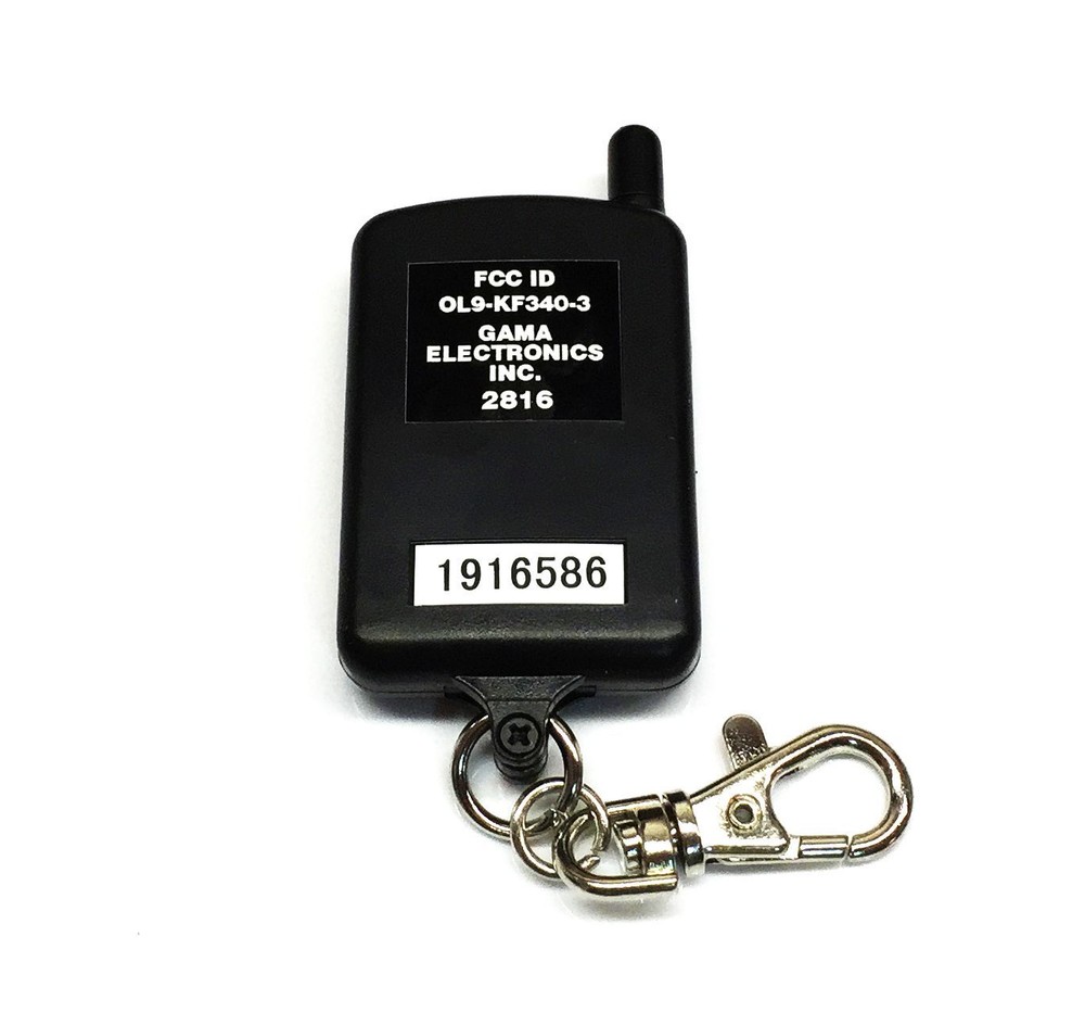 2 Button Keyfob R.F. Transmitter for GAMA Electronics Remote Control Systems