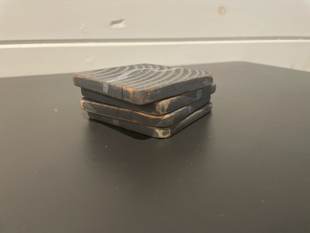 Sea-side Themed Wooden Coasters 4 Pack