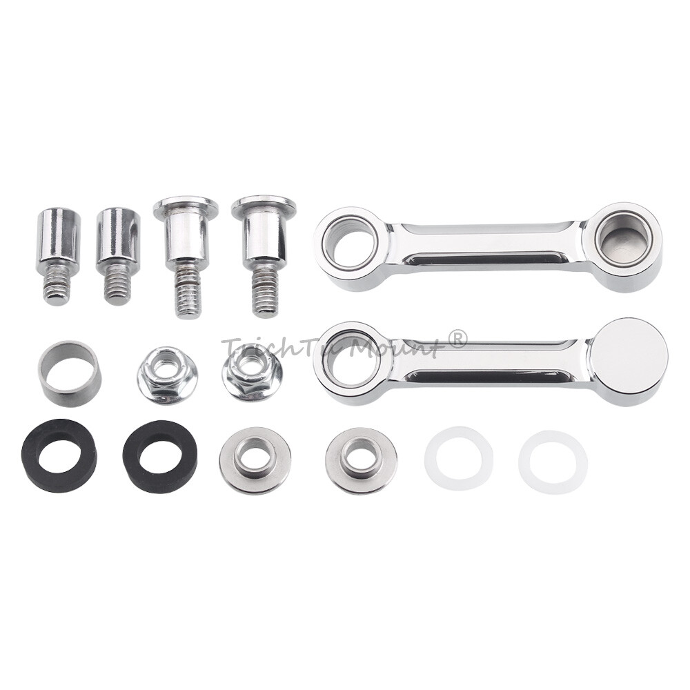 Front Fender Mount Bracket Kit Chrome For Harley Davidson Softail FXSTS 1993-06