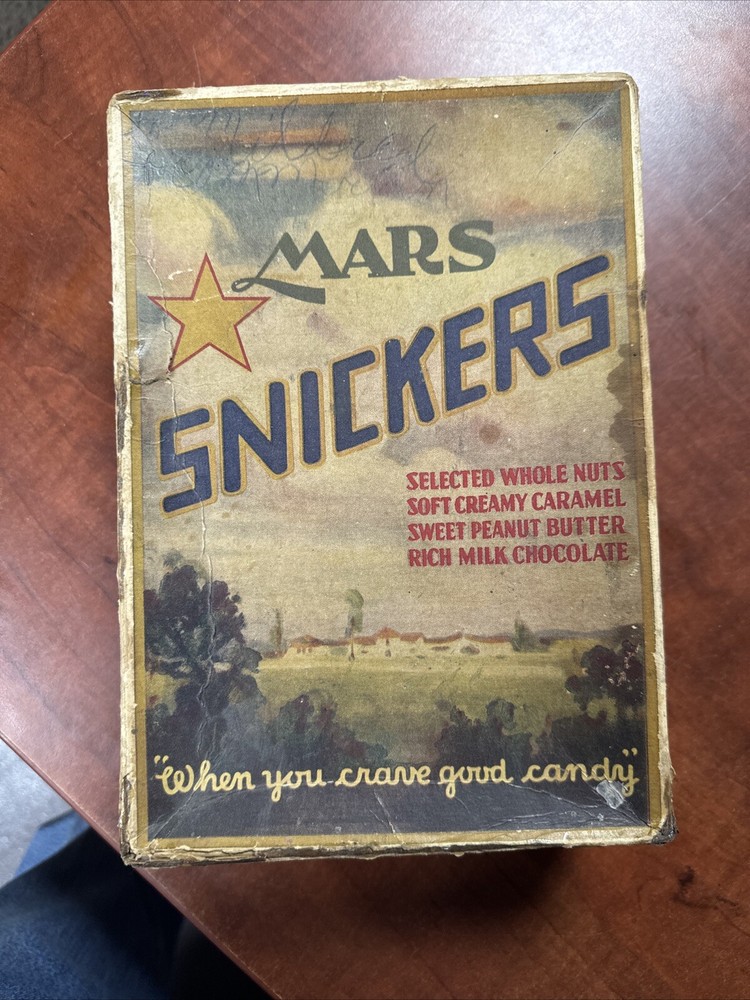 Rare Vintage 5 Cent Mars Snickers Box