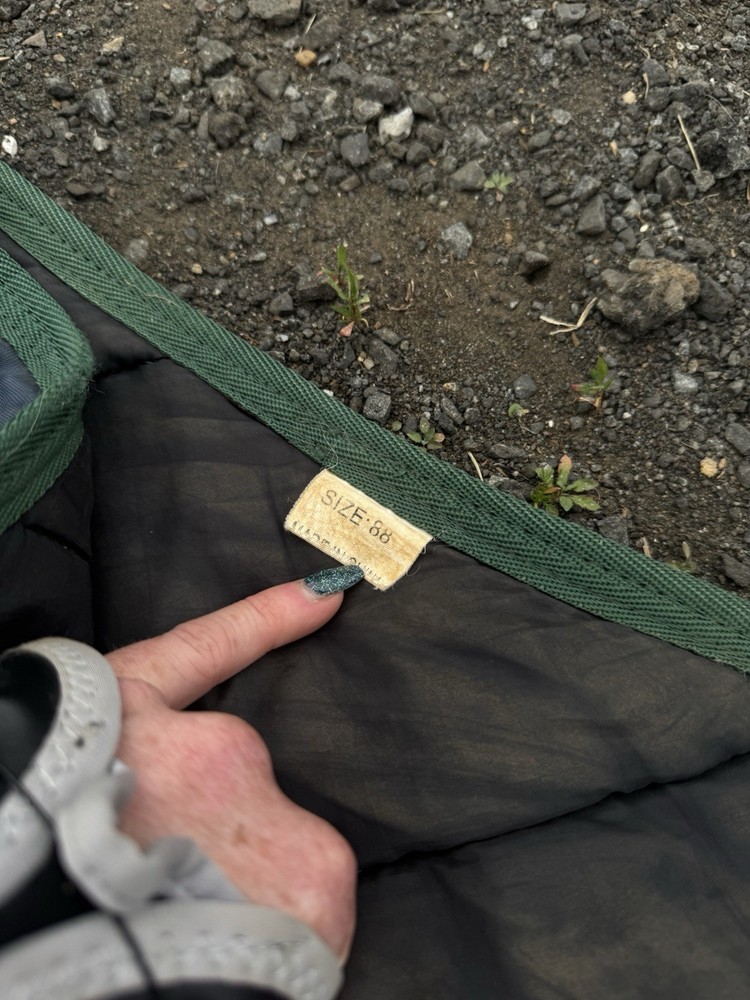 Used 88" Medium Weight Stable Blanket - Navy/Green