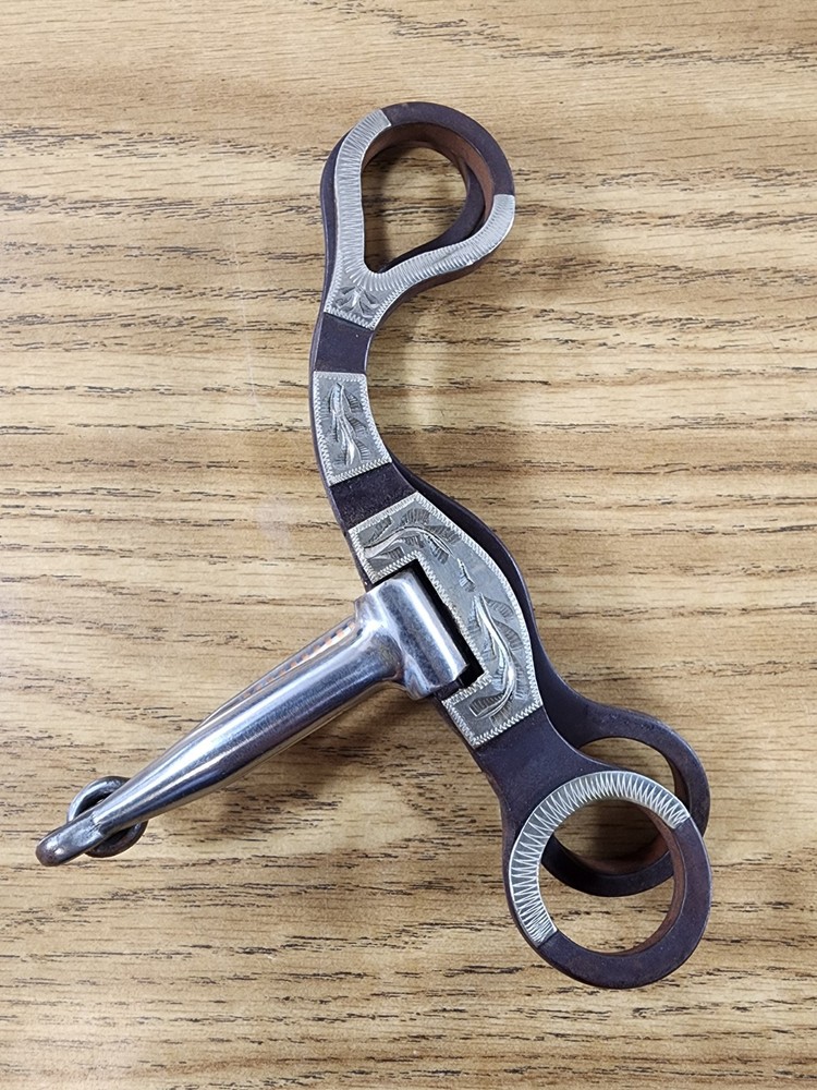 Classic Equine BitLogic 7-1/2" Rasp Design Ported Chain Bit