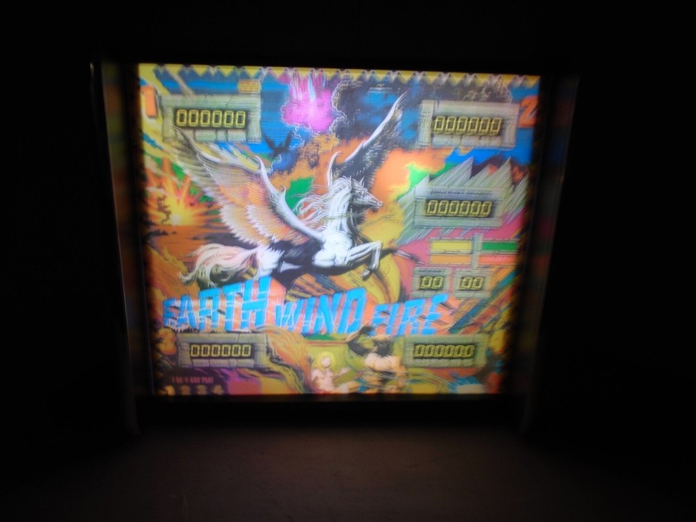 Zaccaria Earth Wind Fire Pinball Head LED Display light box