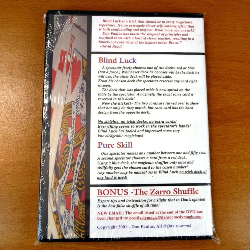 Blind Luck and Pure Skill Dan Paulus Magic