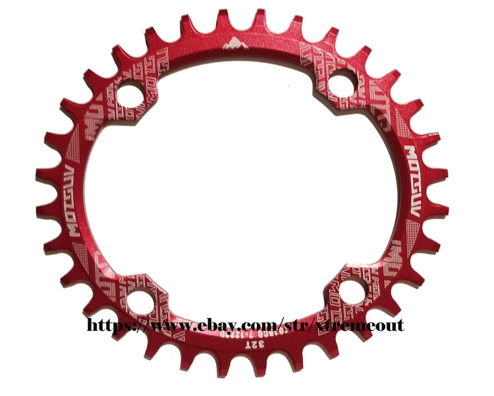 Single speed alloy crank chain ring replacement 104BCD Narrow Wide Pattern