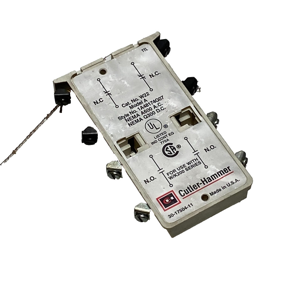 CUTLER HAMMER W22 AUXILIARY ADVANTAGE