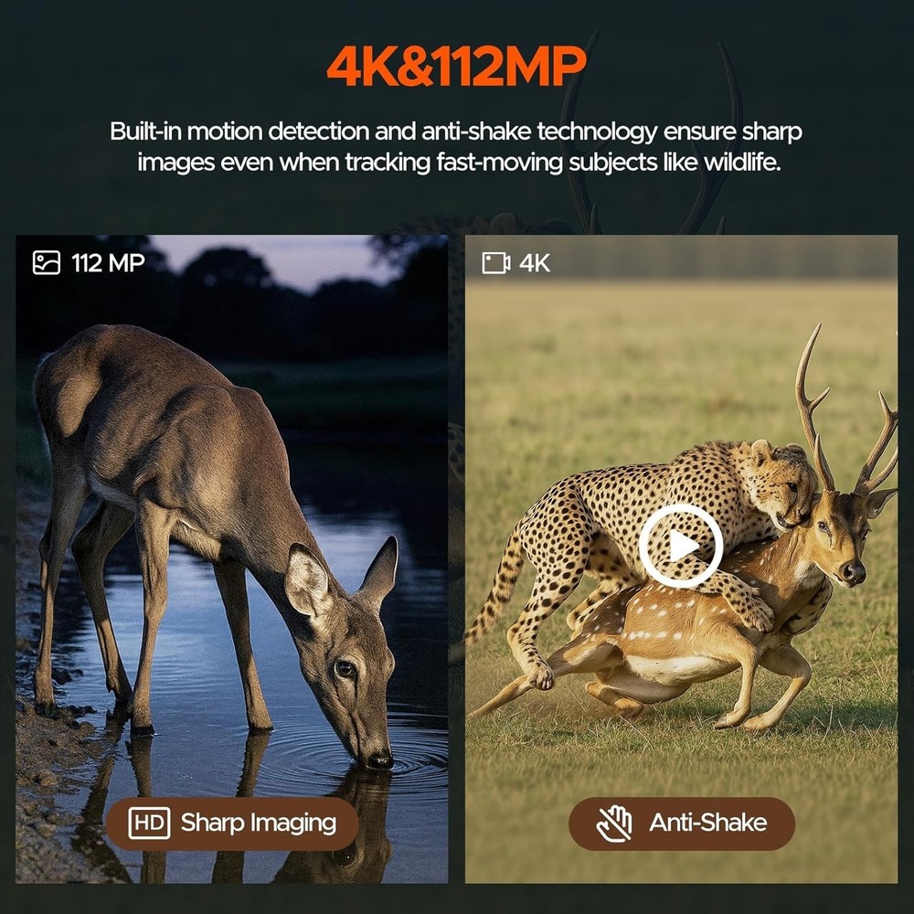 4K Night Vision Binoculars 112MP Camera