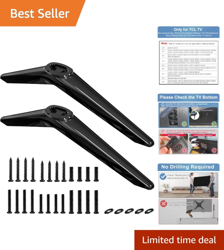 Replacement Stand for TCL Roku TVs - Easy Install & Durable Design