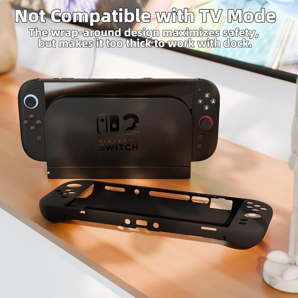 Silicone Case for Switch 22025 Black Soft Rubber Cover Protector Anti-Scratch...