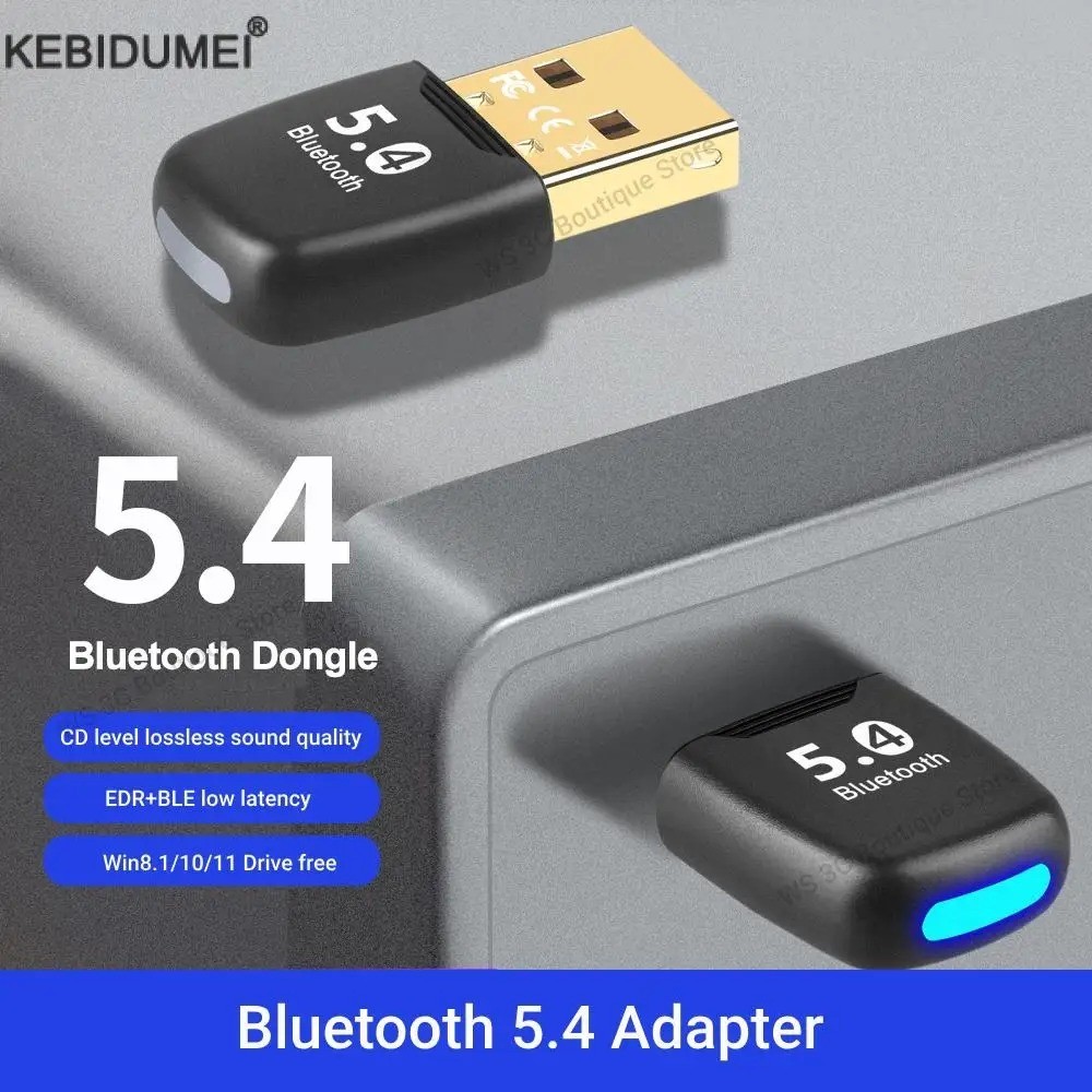 Bluetooth Adapter USB Bluetooth 5.4 for PC Dongle Adaptador Wireless Mouse