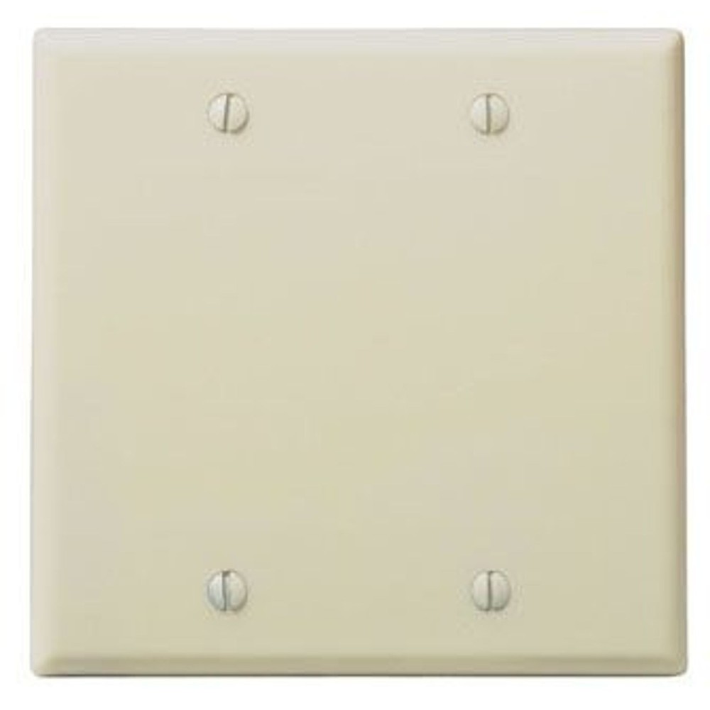 Leviton 86025, Wallplate, Iv Wp 2G 2Blank Std Size, 1 PC