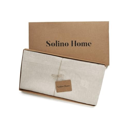 Linen Tablecloth 60 x 108 Inch - 100% 108" x 60" (Rectangular) Light Natural