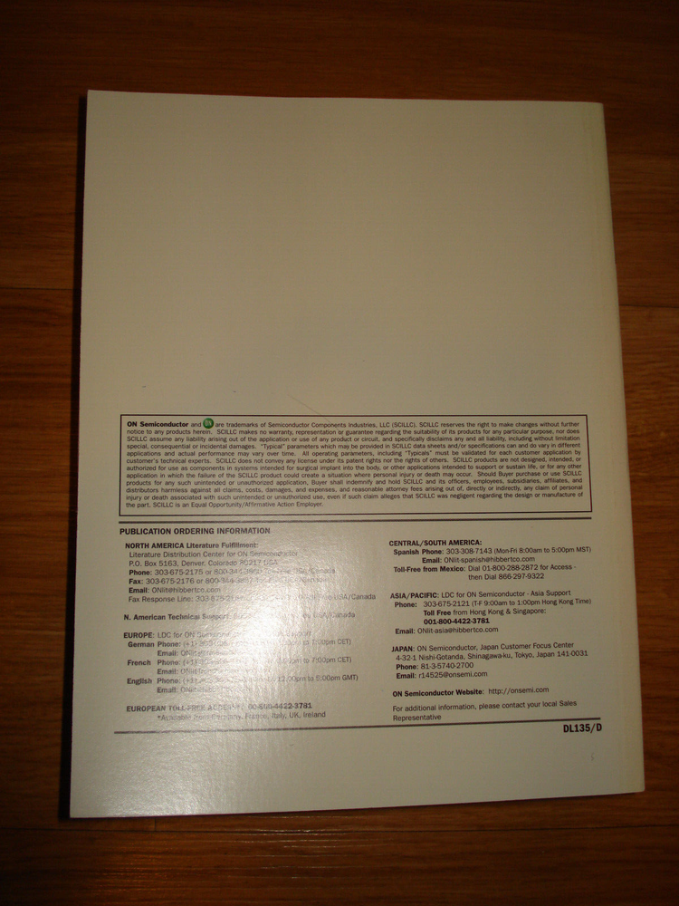 ON Semiconductor Power MOSFETs Databook, Apr 2001
